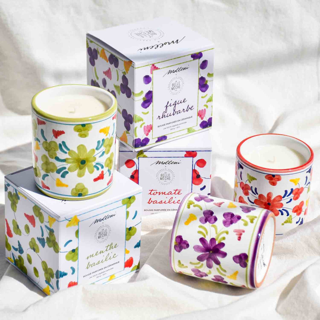 Bougie parfumée Menthe Basilic - La Belle Mèche x Molleni - La Belle Mèche