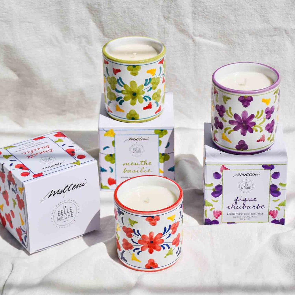 Bougie parfumée Tomate Basilic - La Belle Mèche x Molleni - La Belle Mèche