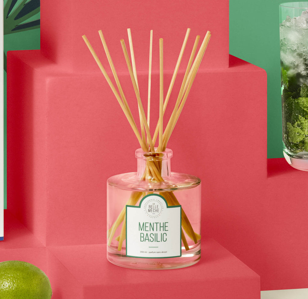 Diffuseur parfumé La Belle Mèche Menthe Basilic