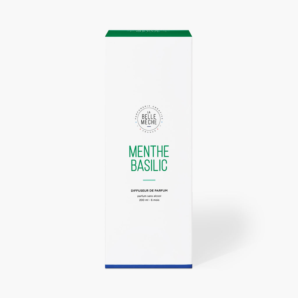 Diffuseur de parfum sans alcool Menthe Basilic